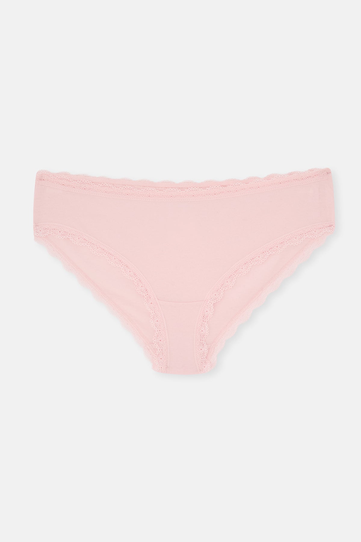 Mavi-Mint-Pudra Kadın 3'lü Dantel Detaylı Düz Hipster Külot