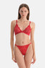 Kırmızı Dantelli G-String Külot