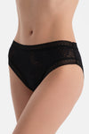 Siyah Dantelli Brazilian Külot