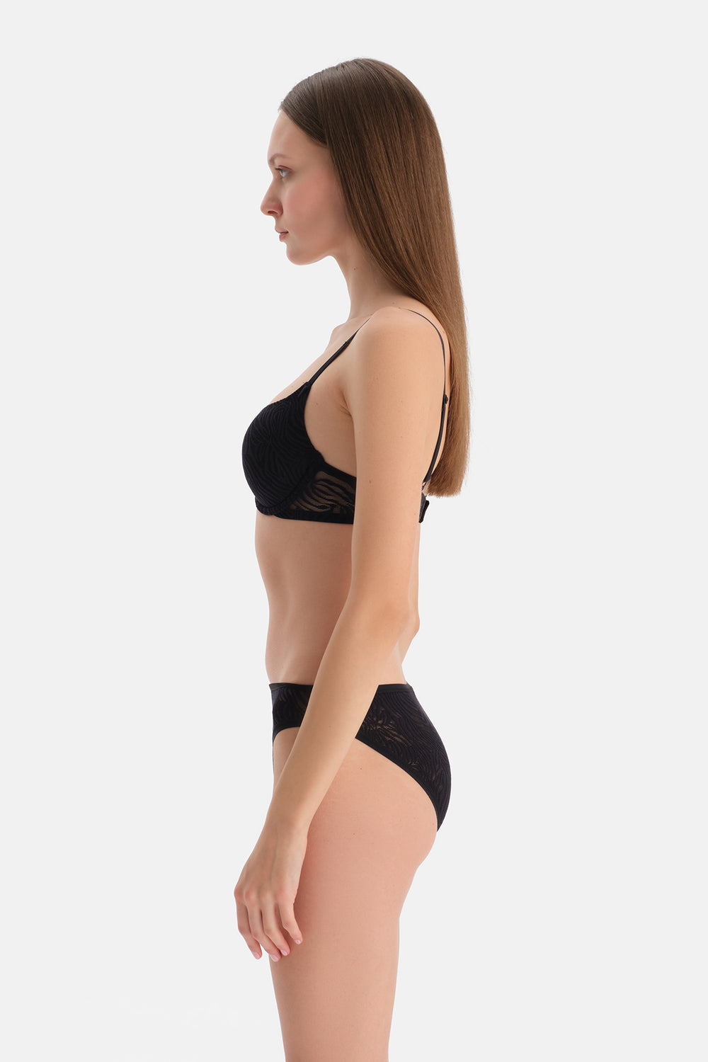 Siyah Dantelli Brazilian Külot