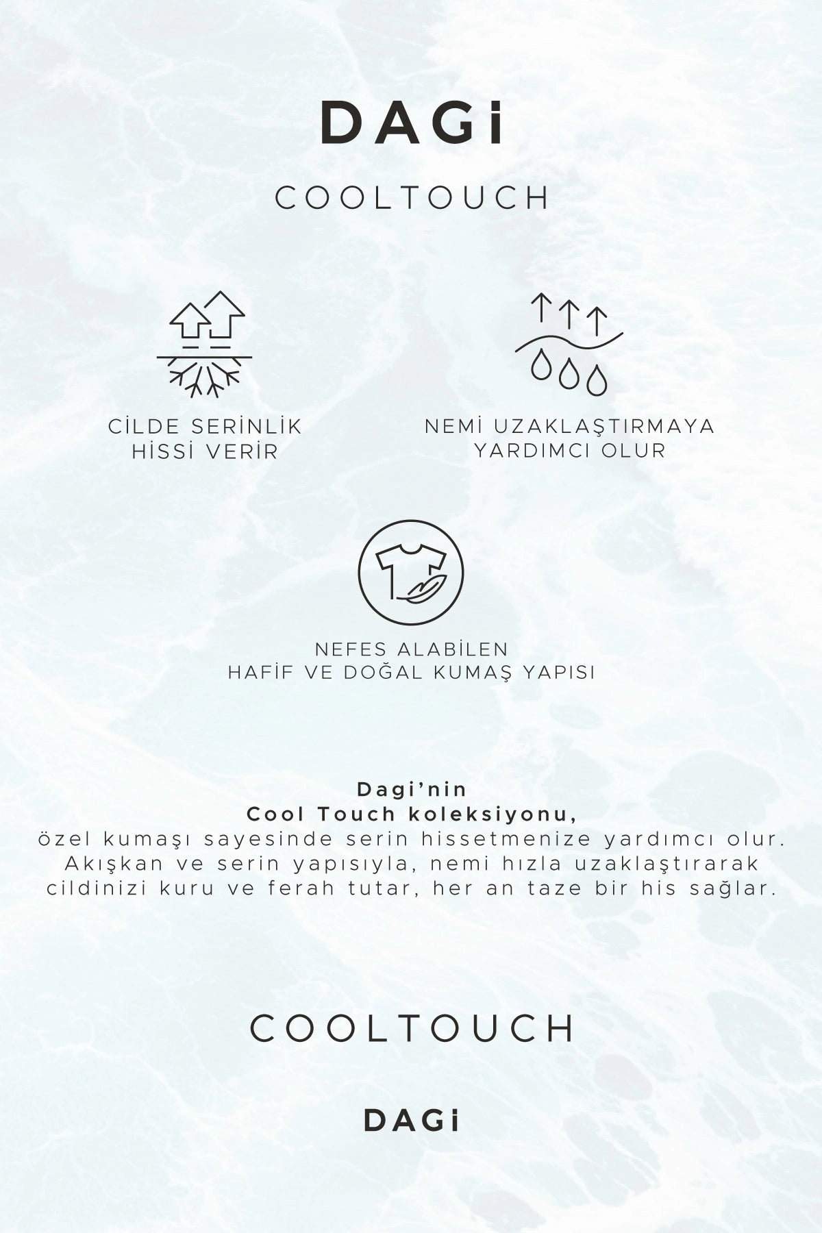 Siyah Cool Touch Bisiklet Yaka Tişört