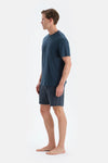 Indigo Penye Modal Ikili Şort