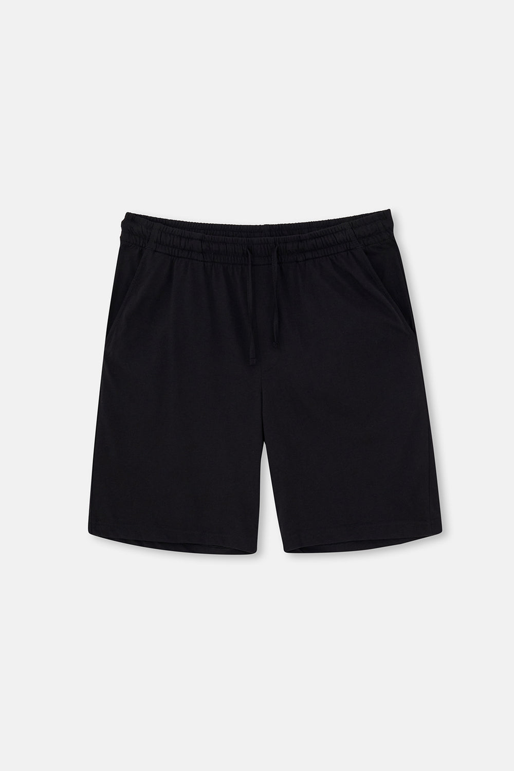 Antrasit-Siyah Pamuk Modal İkili Örme Şort