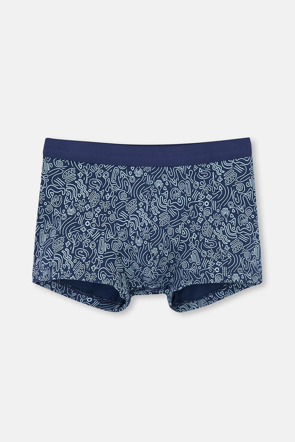 Lacivert 2'li Desenli Pamuk Boxer