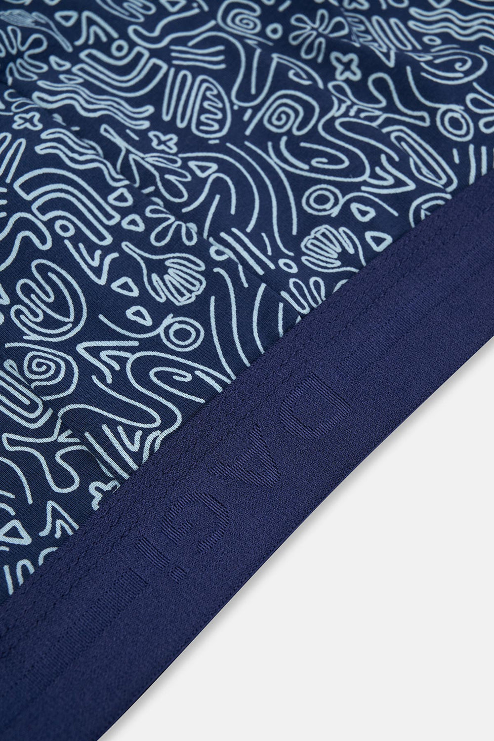 Lacivert 2'li Desenli Pamuk Boxer