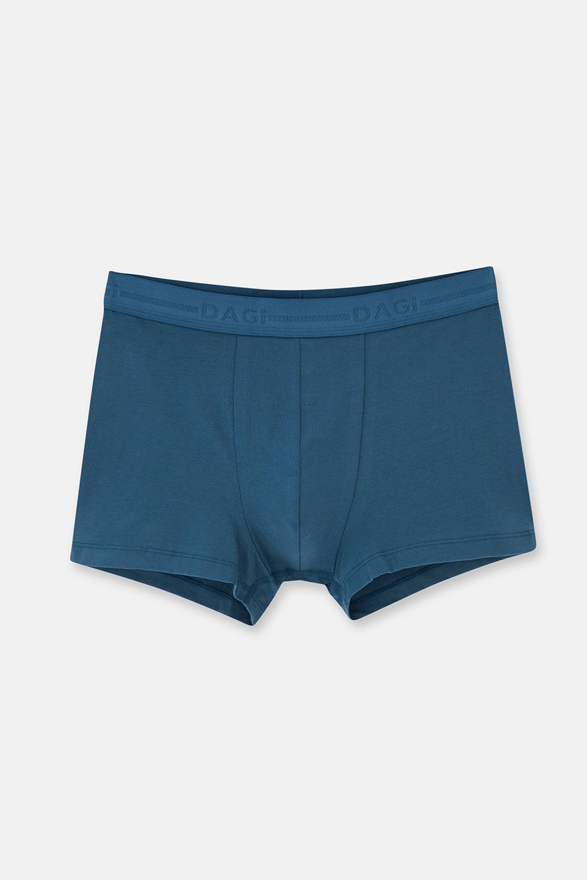 Koyu Mavi 2'li Desenli Pamuk Boxer