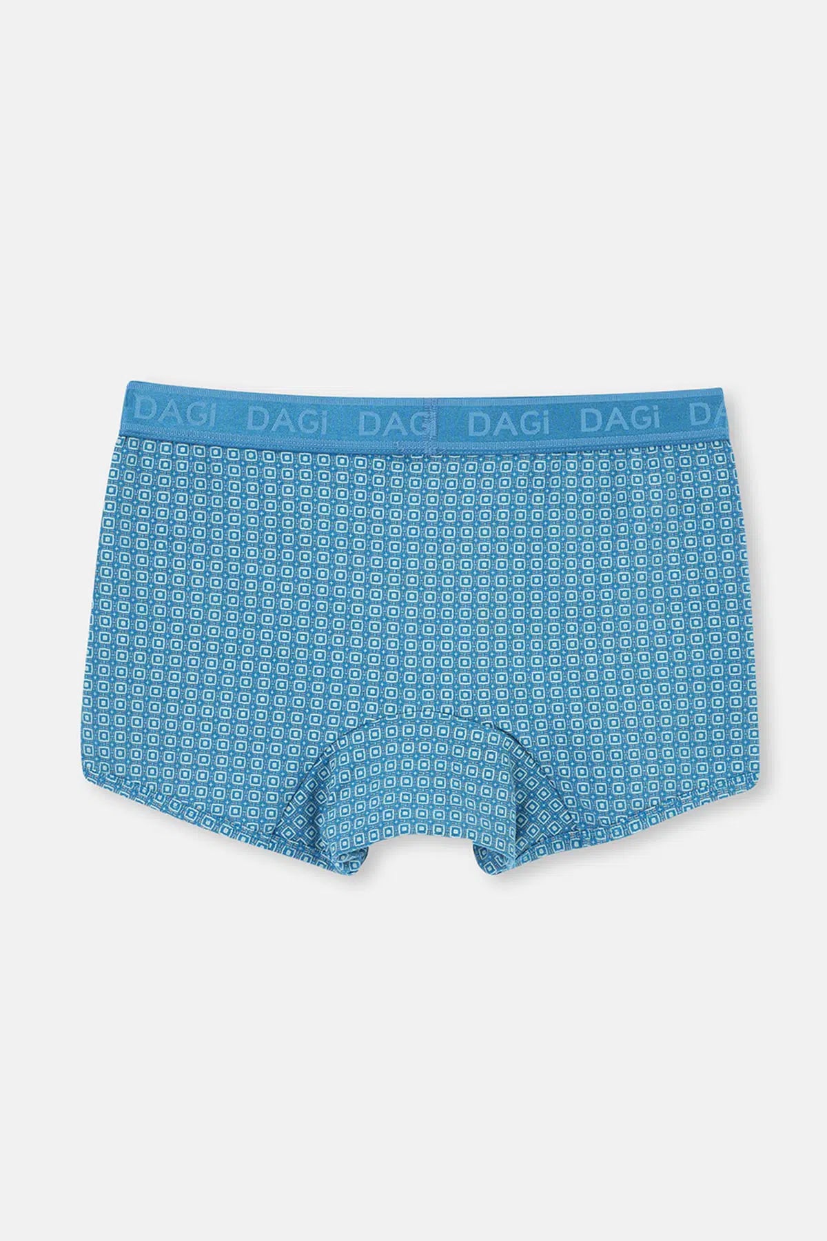 Mavi-Yeşil 3'lü Desenli Micro Modal Boxer