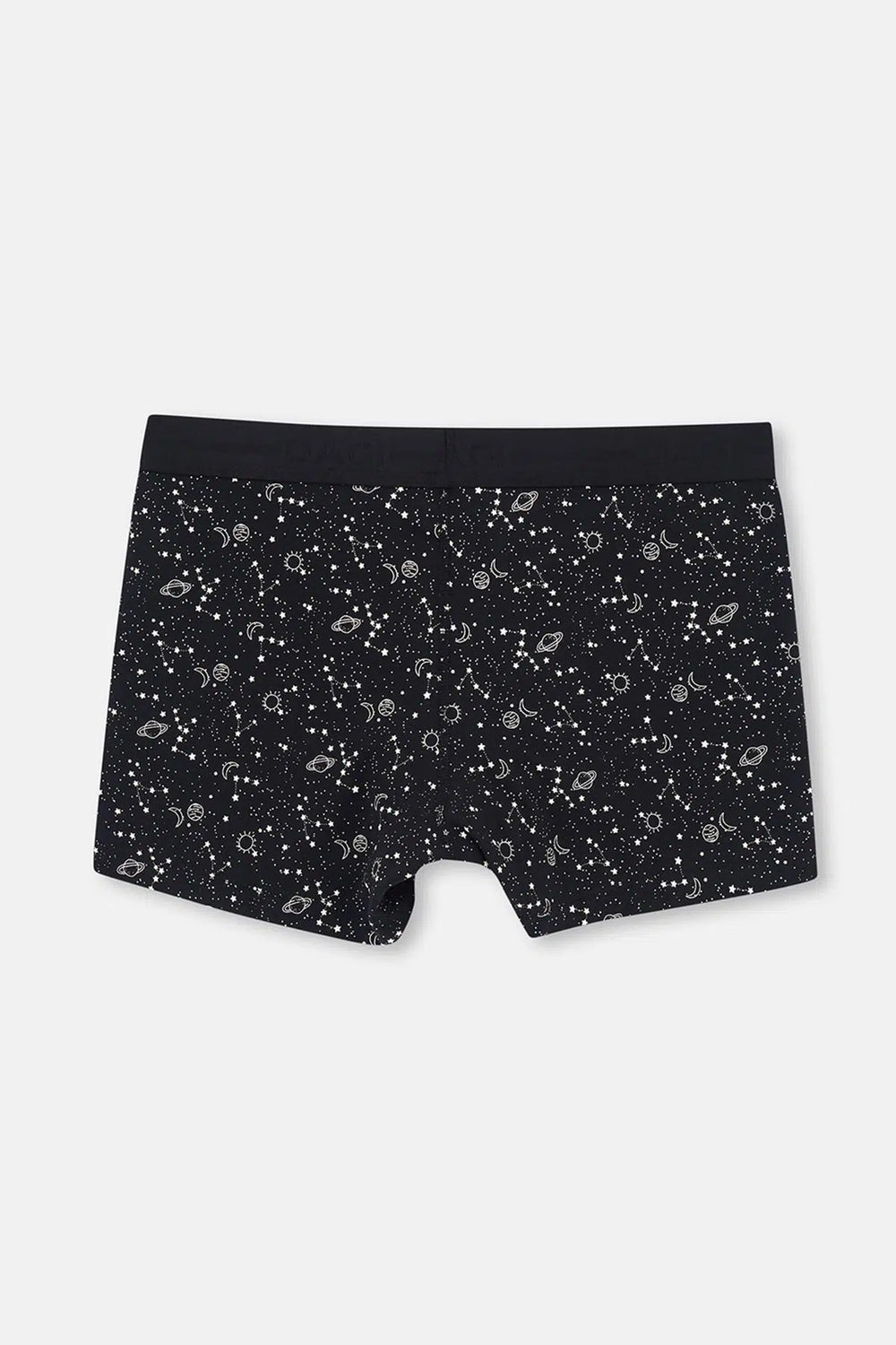 Siyah Desenli Pamuk Boxer