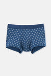 Koyu Mavi Desenli Micro Modal Boxer