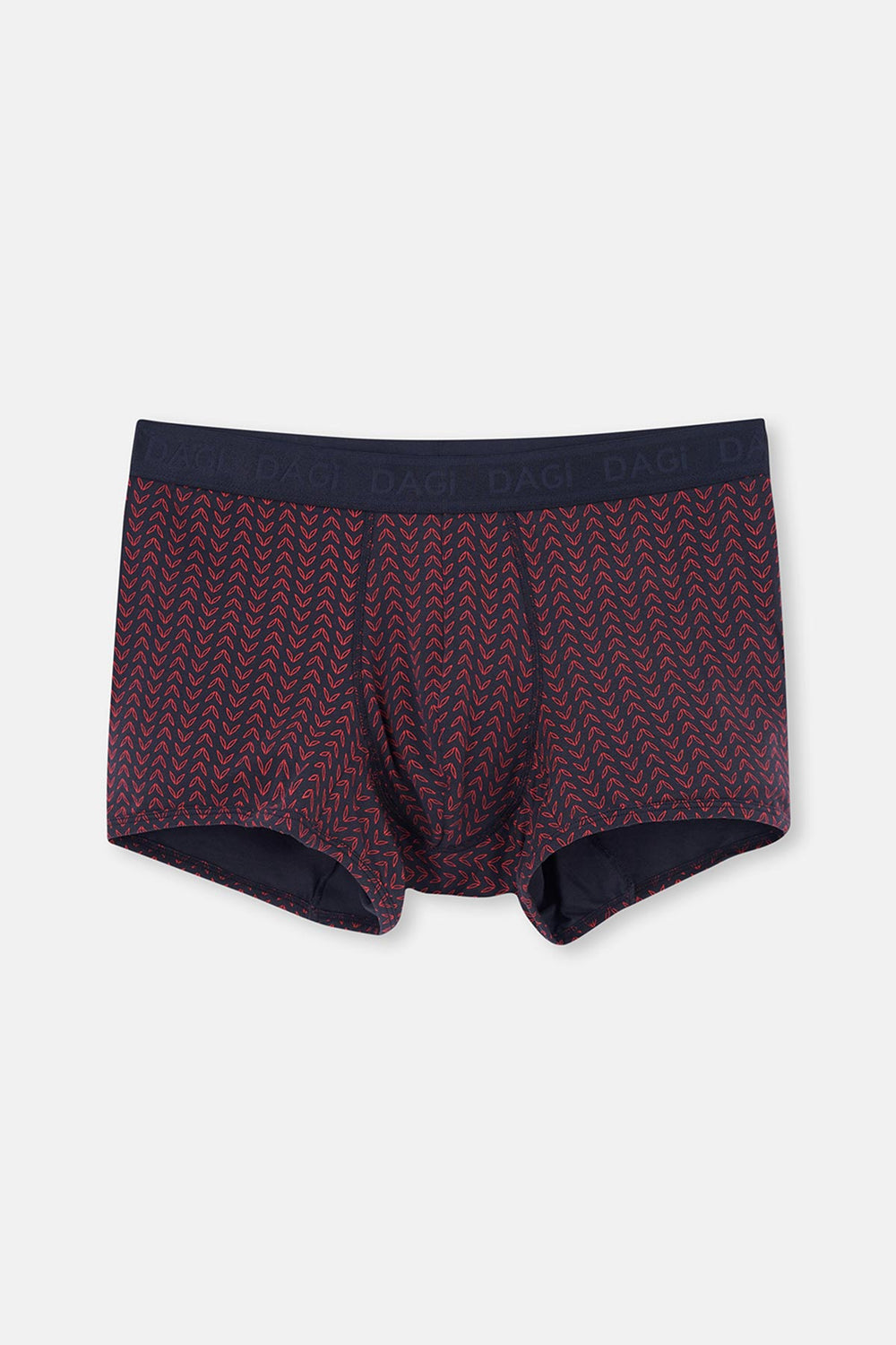 Kırmızı-Lacivert 3'lü Desenli Micro Modal Boxer