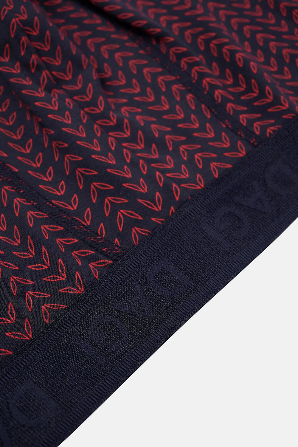 Kırmızı-Lacivert 3'lü Desenli Micro Modal Boxer