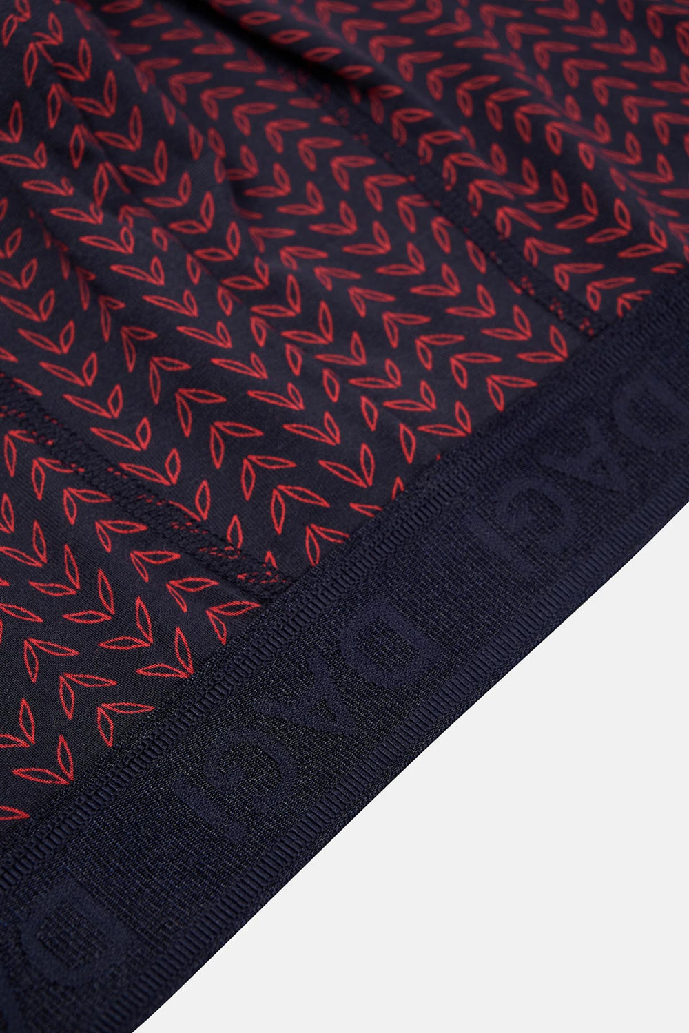 Kırmızı-Lacivert 3'lü Desenli Micro Modal Boxer