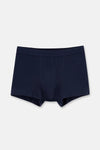 Lacivert 5210 3'lü Düz Pamuk Boxer