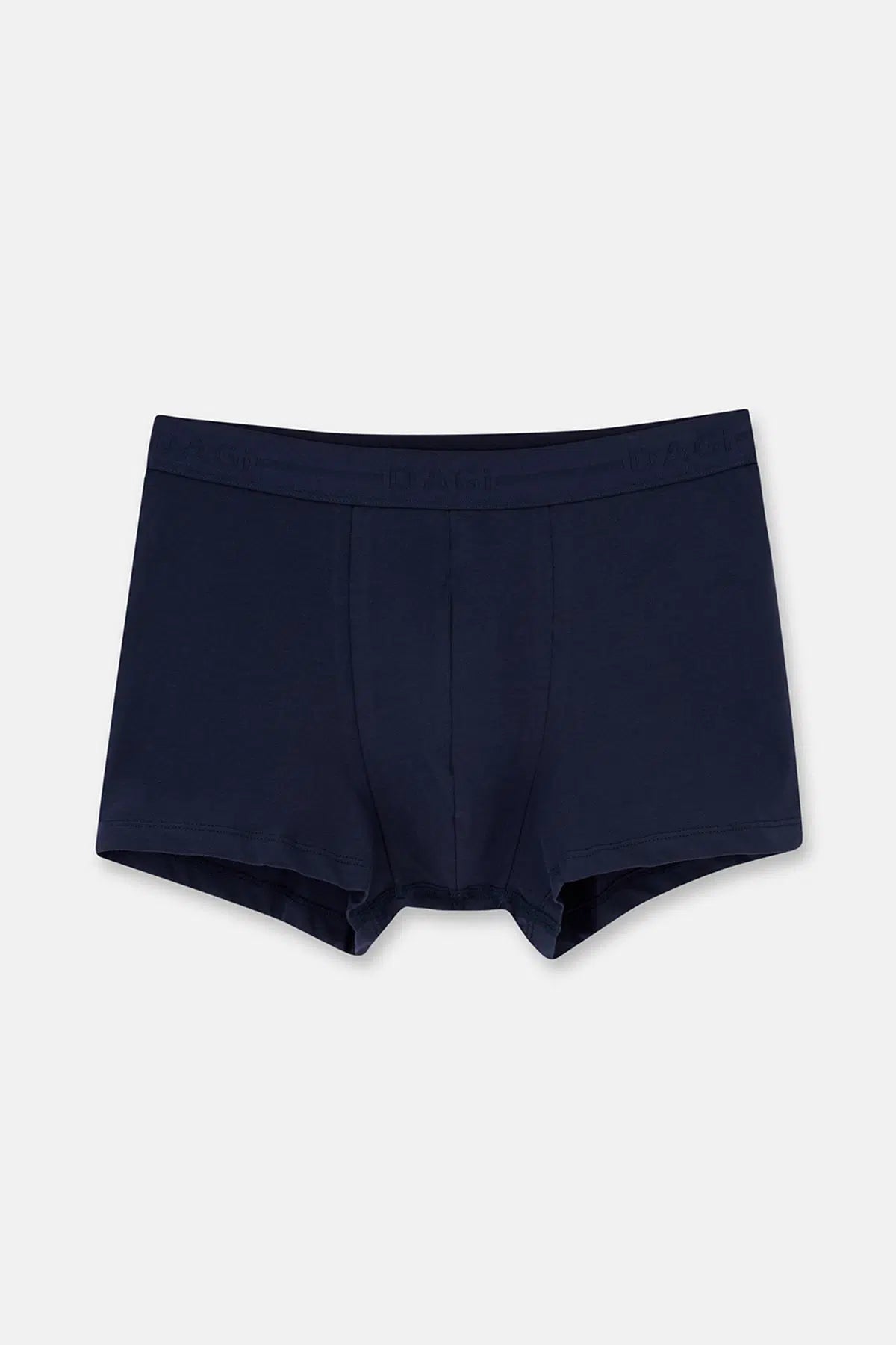 Lacivert 5210 3'lü Düz Pamuk Boxer