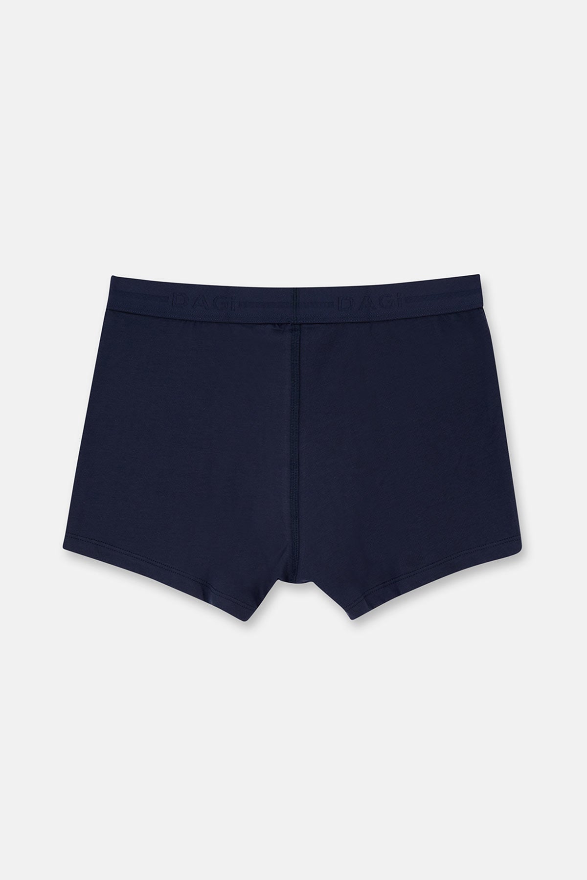 Lacivert 5210 3'lü Düz Pamuk Boxer