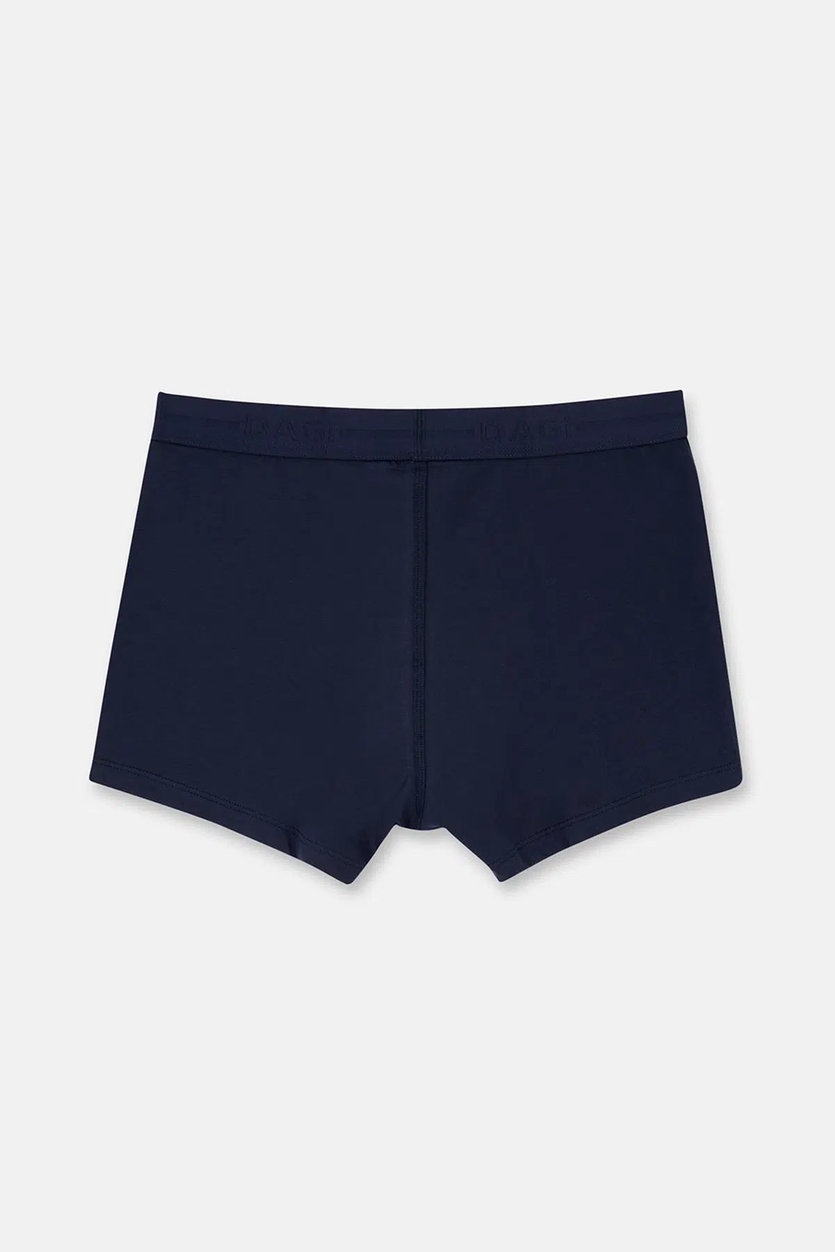 Lacivert 5210 3'lü Düz Pamuk Boxer