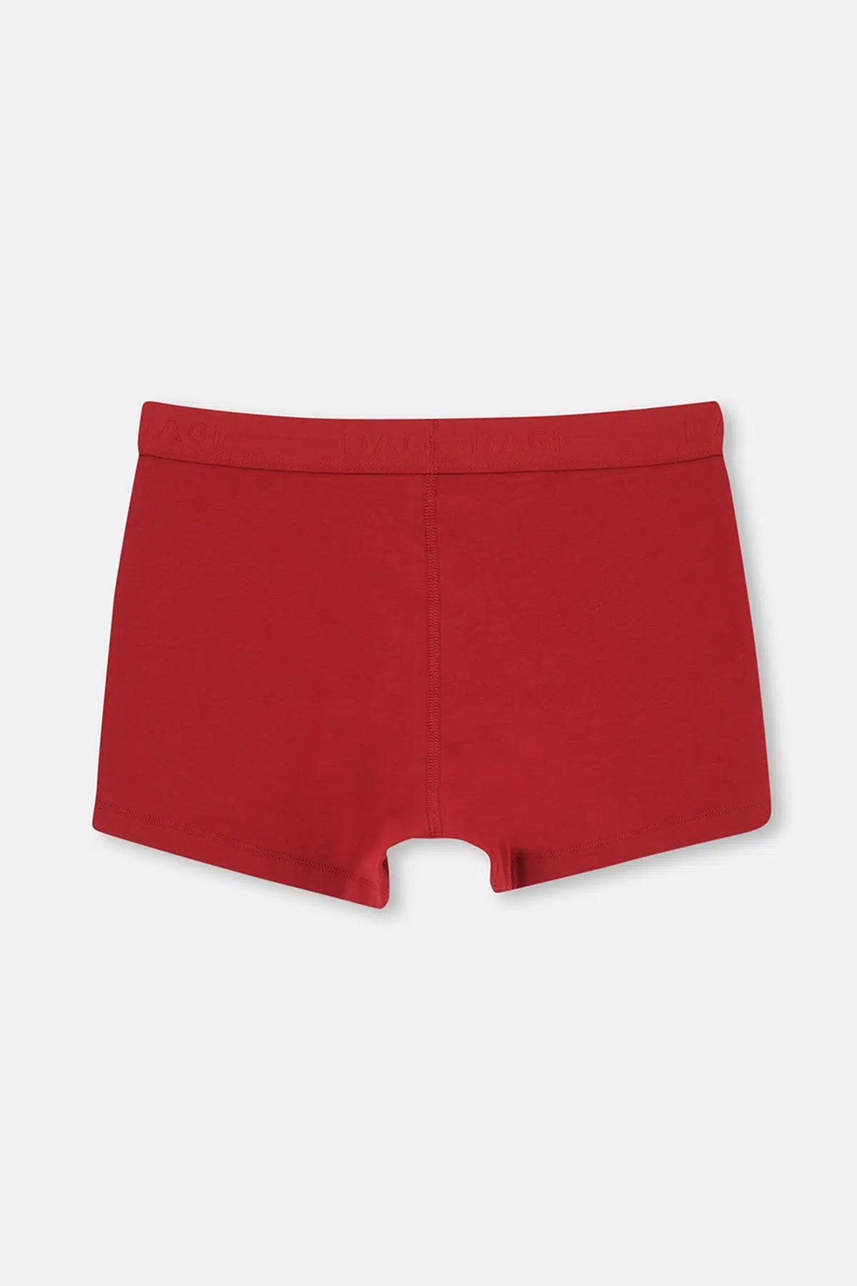 Bordo-Siyah 2'li Parça Baskılı Pamuk Boxer