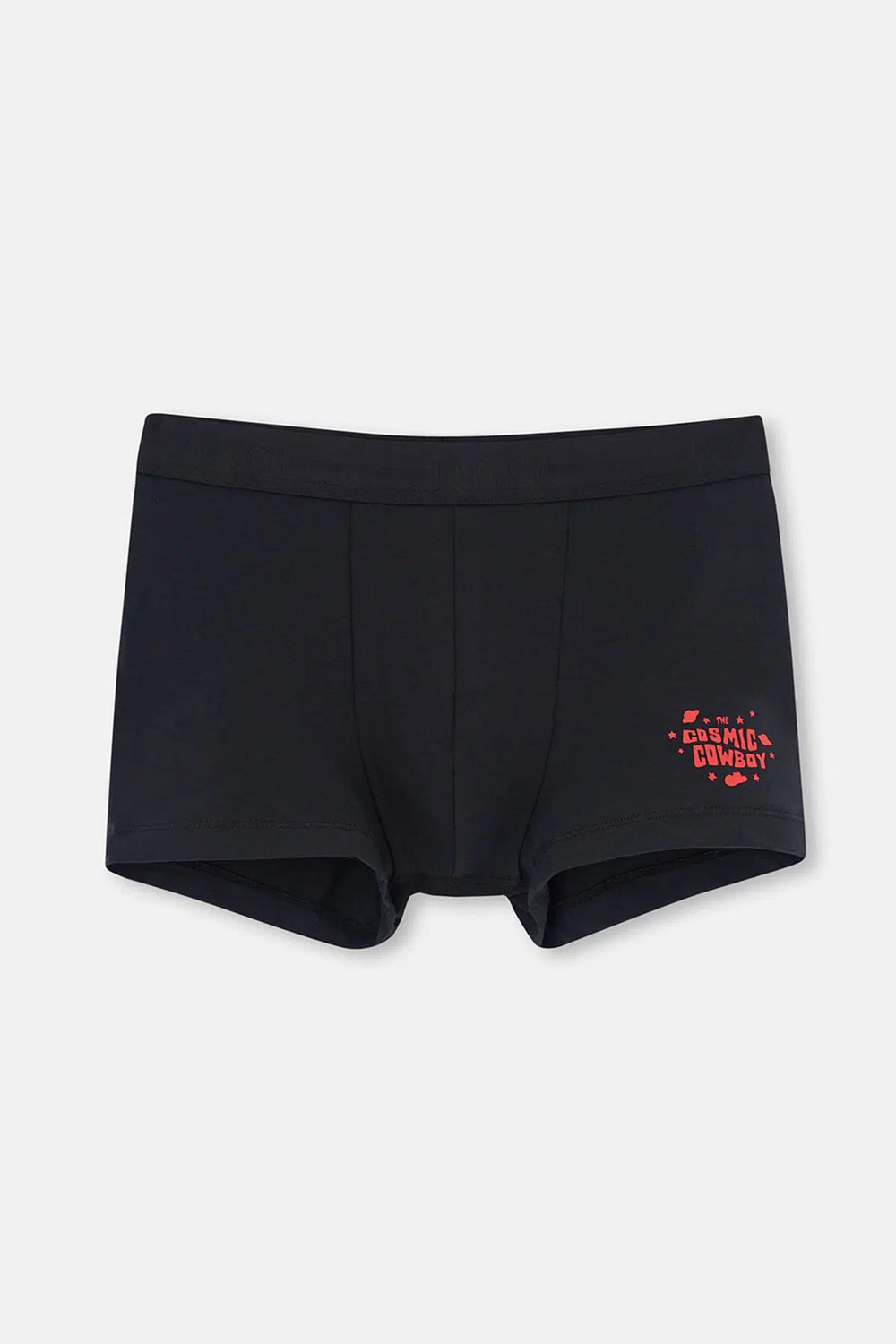 Kırmızı-Lacivert 2'li Parça Baskılı Pamuk Boxer