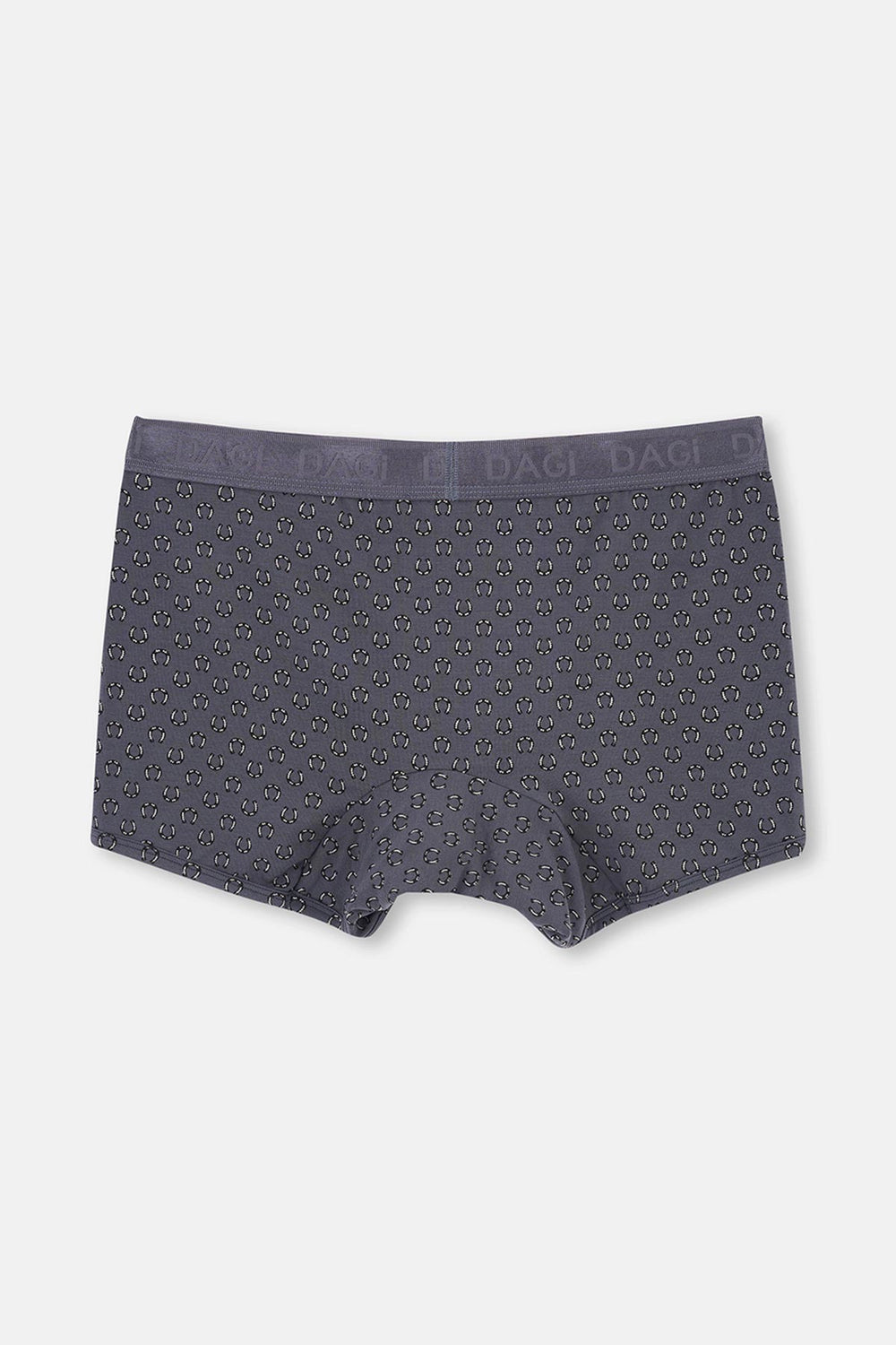 Gri-Siyah 2'li Desenli Micro Modal Boxer