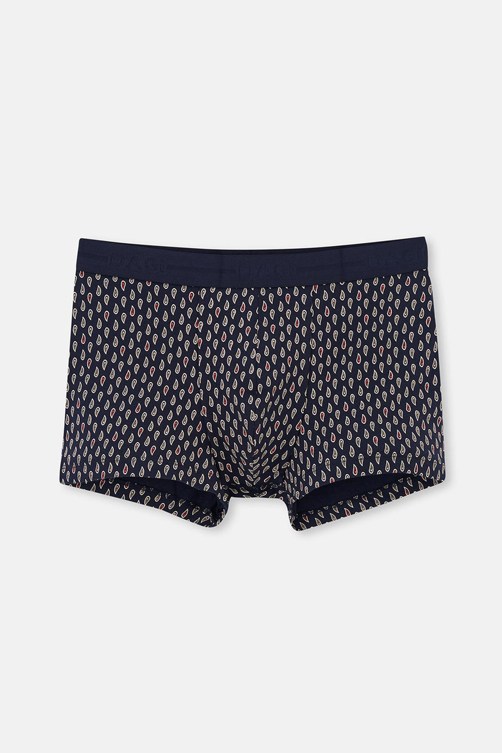Kırmızı-Lacivert 2'li Desenli Pamuk Boxer