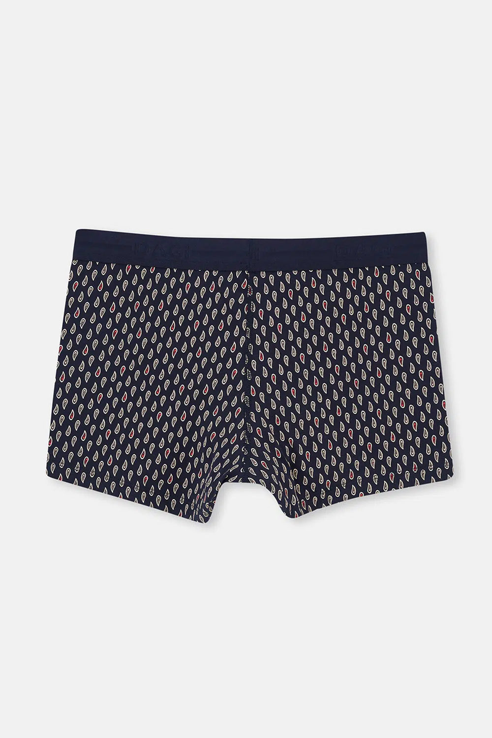 Kırmızı-Lacivert 2'li Desenli Pamuk Boxer