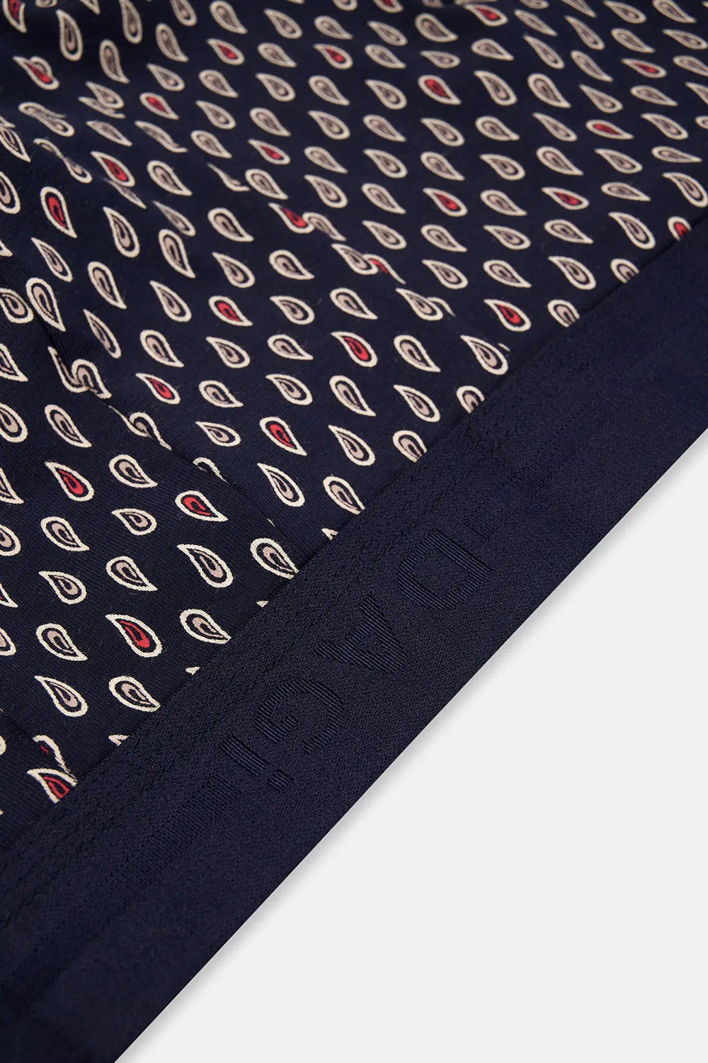 Kırmızı-Lacivert 2'li Desenli Pamuk Boxer