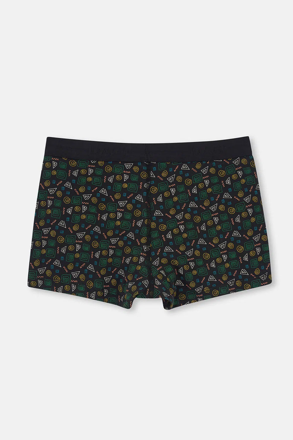 Siyah Desenli Pamuk Boxer