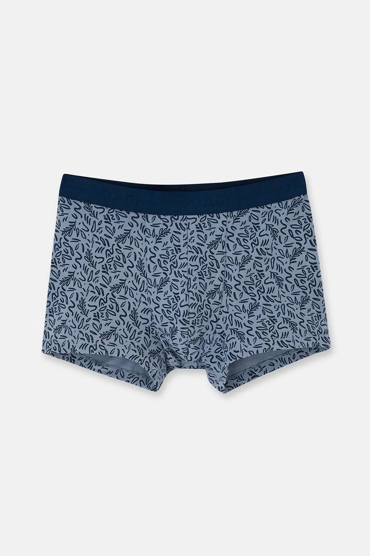 Lacivert 2'li Desenli Pamuk Boxer
