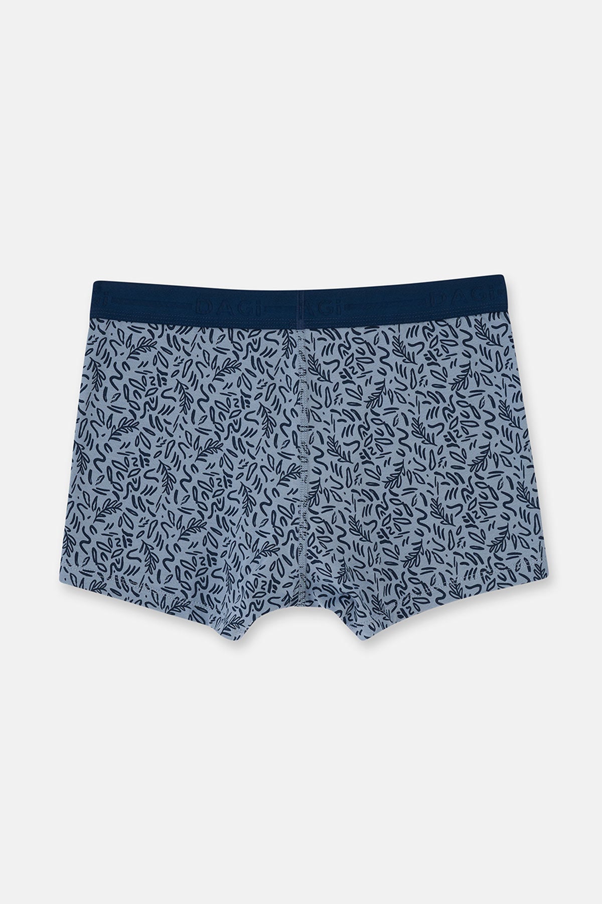 Lacivert 2'li Desenli Pamuk Boxer