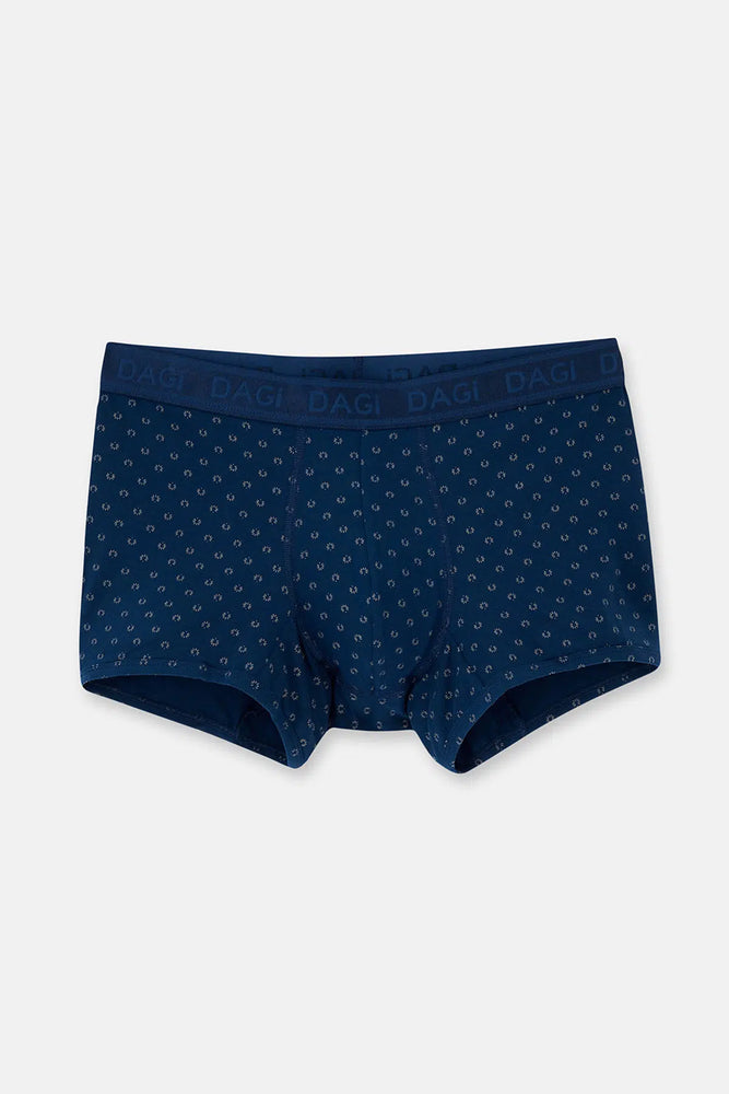 Lacivert Desenli Micro Modal Boxer