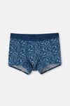Lacivert Desenli Micro Modal Boxer