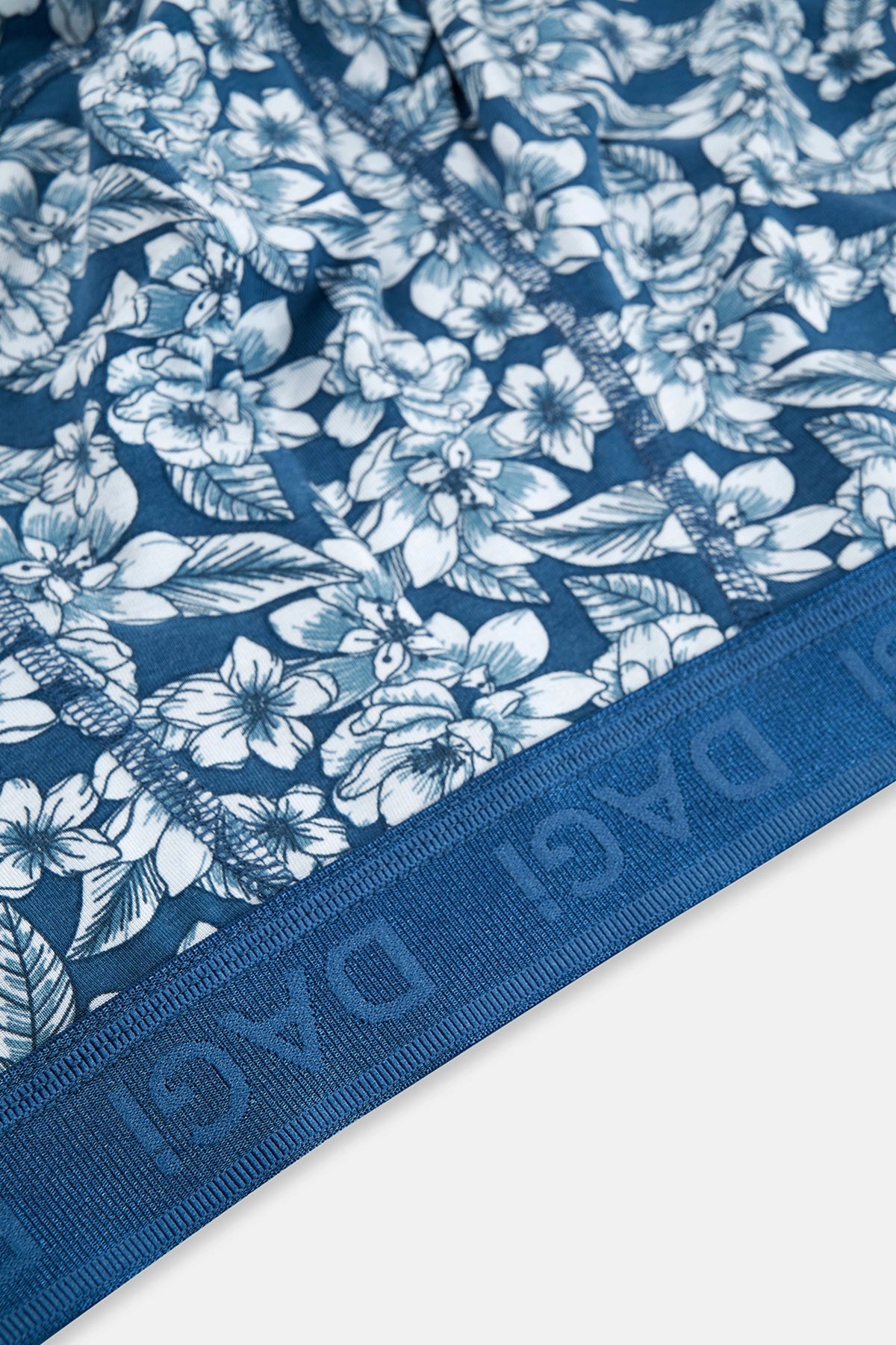 Mavi 2'li Desenli Micro Modal Boxer