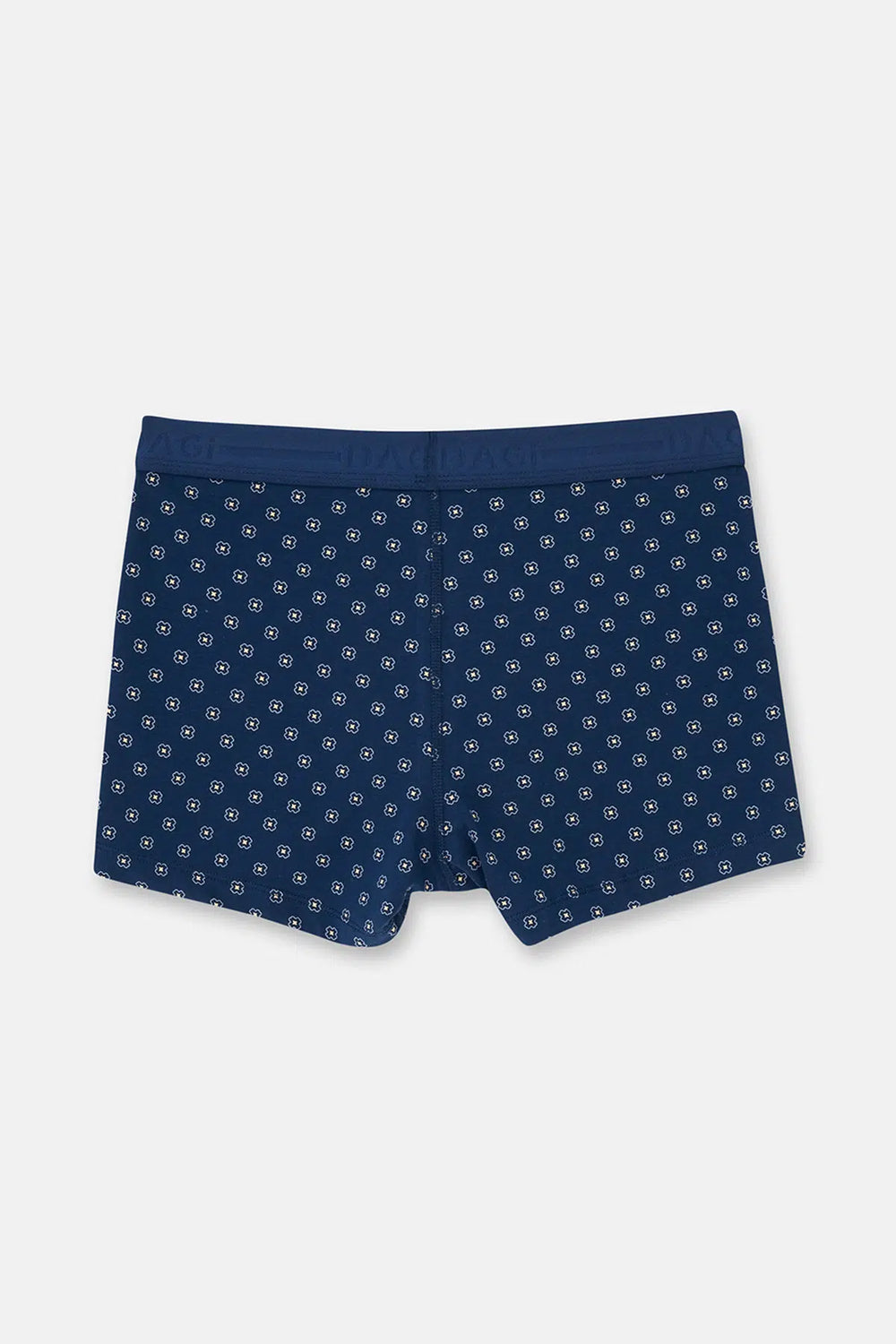 Lacivert-Mavi 2'li Desenli Pamuk Boxer