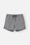 Lacivert Çizgili Kısa Şort