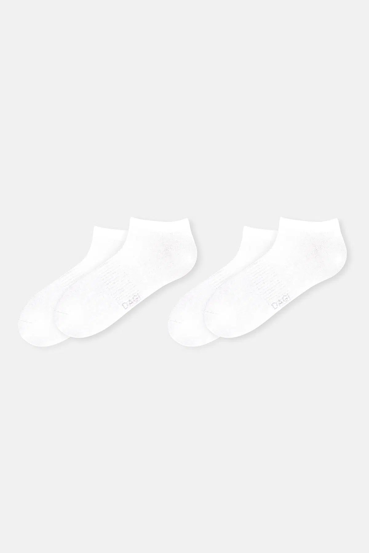 Beyaz Erkek Spor Çorap 2'li