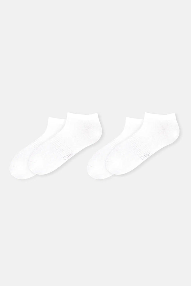 Beyaz Erkek Spor Çorap 2'li