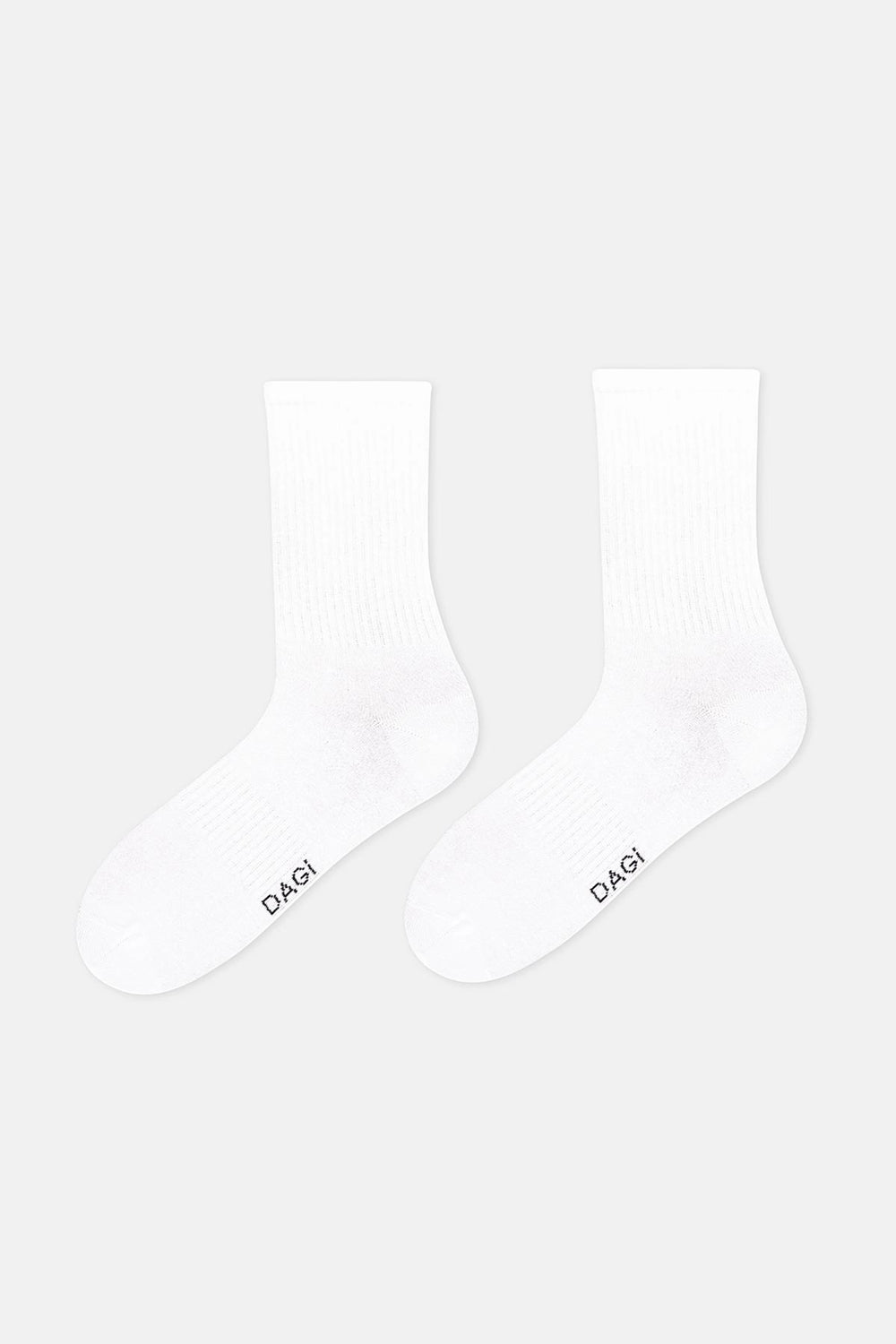 Beyaz Erkek Çizgi Desenli Spor Çorap 2'li