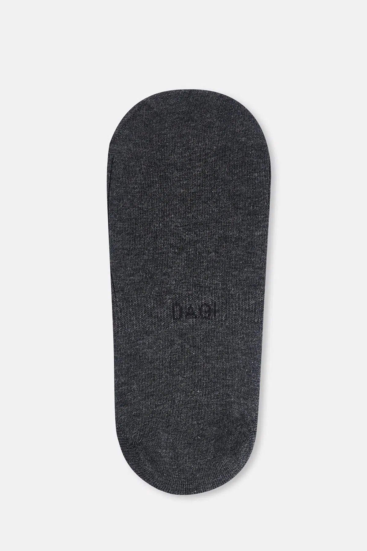 Siyah-Antrasit Melanj Erkek 2'li Çizgi Desen Görünmez Çorap