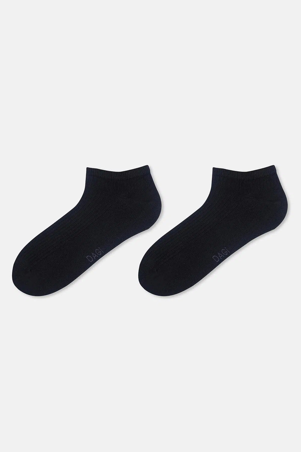 Grimelanj - Siyah Erkek 2'li Çizgili Patik Çorap