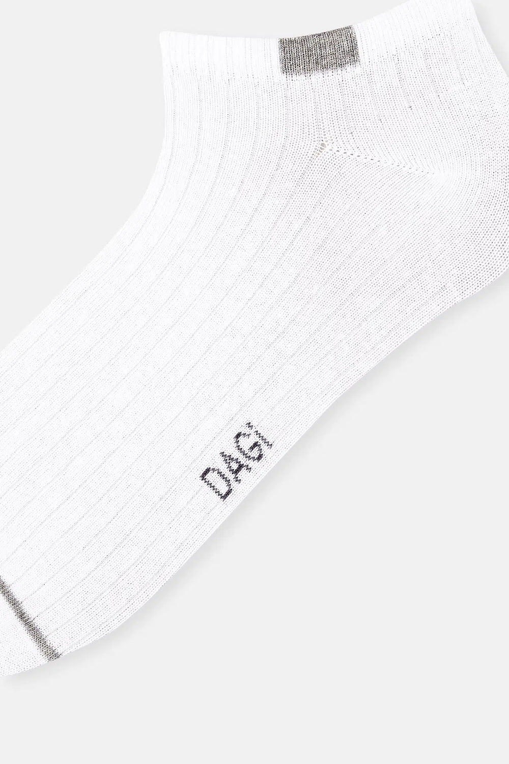 Beyaz Erkek Çizgili Patik Çorap