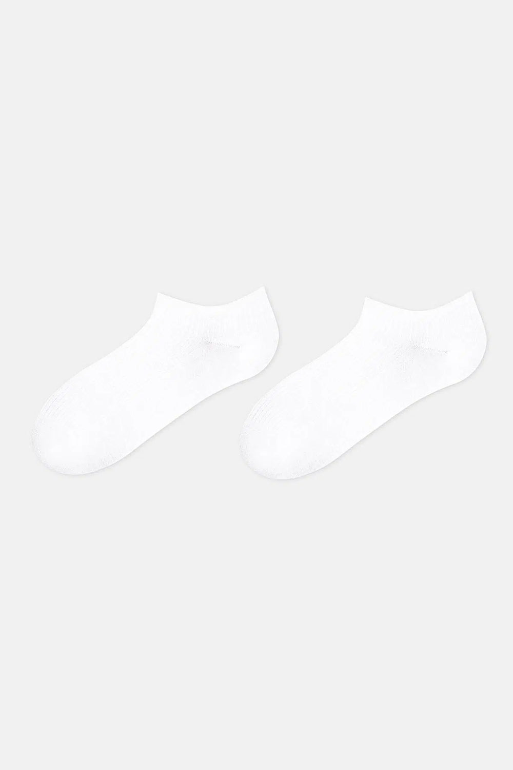 Beyaz Erkek 2'li Bambu Patik Çorap