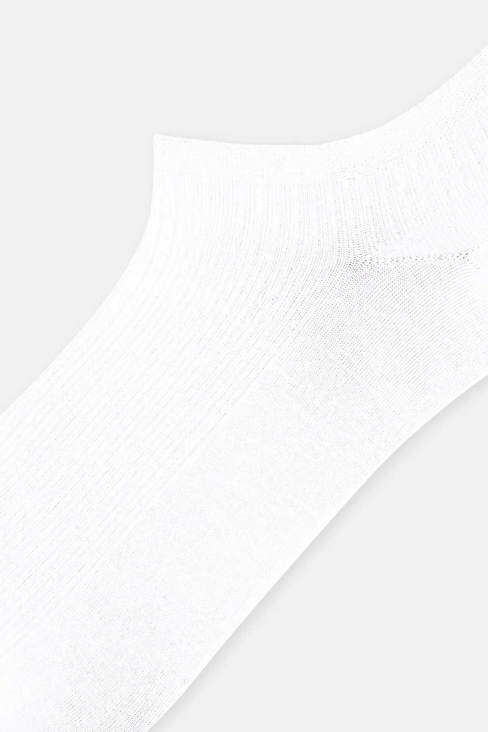 Beyaz Erkek 2'li Bambu Patik Çorap