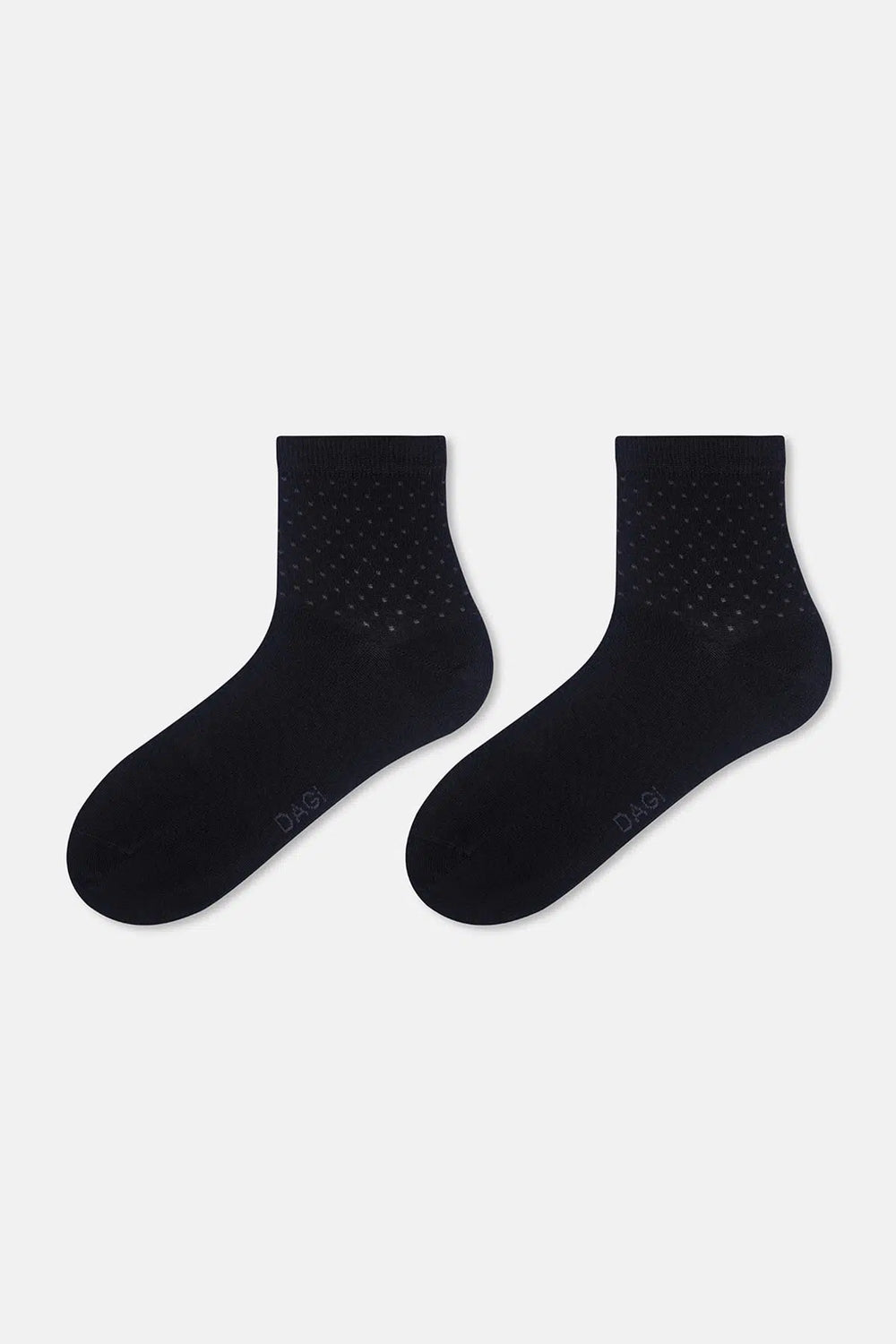 Siyah Erkek 2'li Puantiye Desen Bambu Çorap