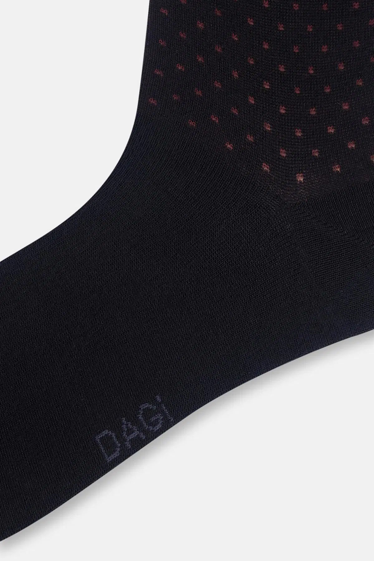 Siyah Erkek 2'li Puantiye Desen Bambu Çorap