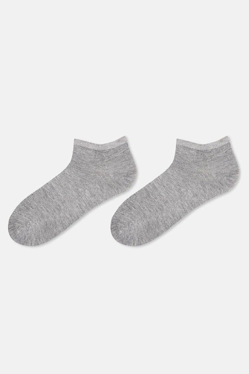 Beyaz-Gri Melanj Erkek 2'li Bambu Çorap