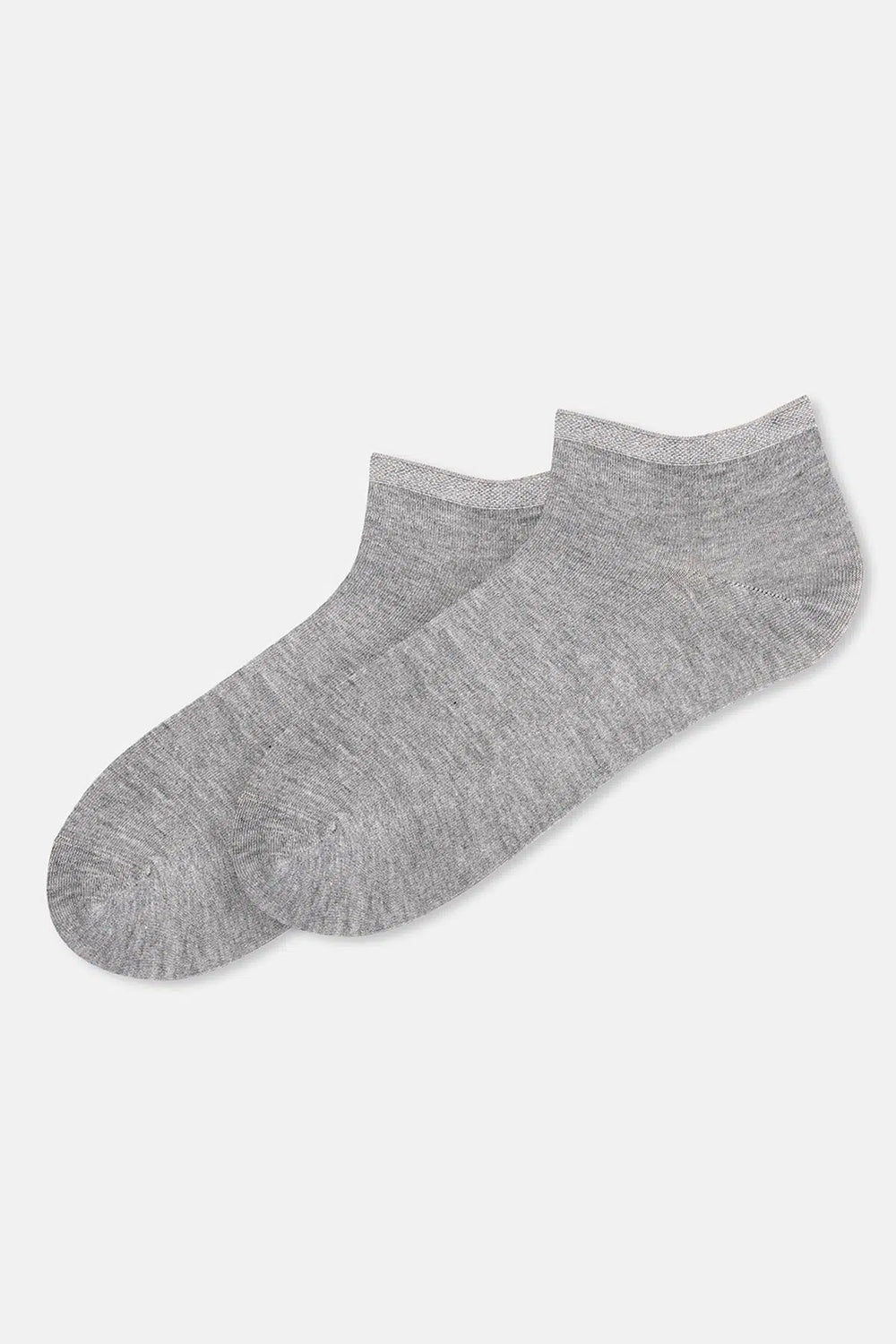 Beyaz-Gri Melanj Erkek 2'li Bambu Çorap
