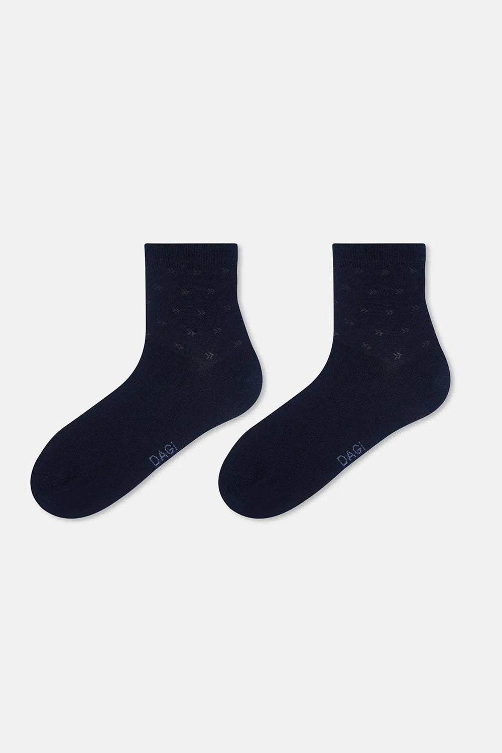 Lacivert Erkek 2'li Üçgen Desenli Bambu Çorap