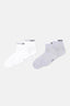 Beyaz-Gri Melanj Erkek 2'li Spor Çorap