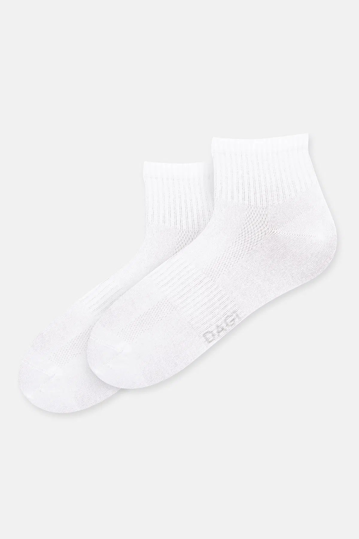 Beyaz Erkek 2'li Spor Çorap