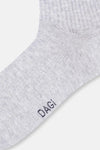 Beyaz-Gri Melanj Erkek 2'li Spor Çorap